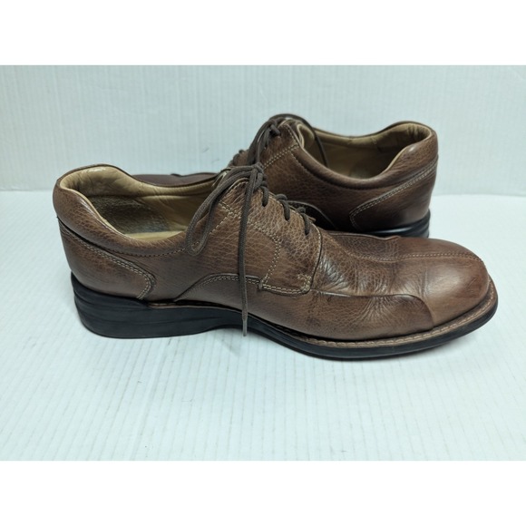 Johnston & Murphy Shoes Mens 11 M Brown Leather Bicycle Oxford Shuler Lace up - Picture 5 of 12